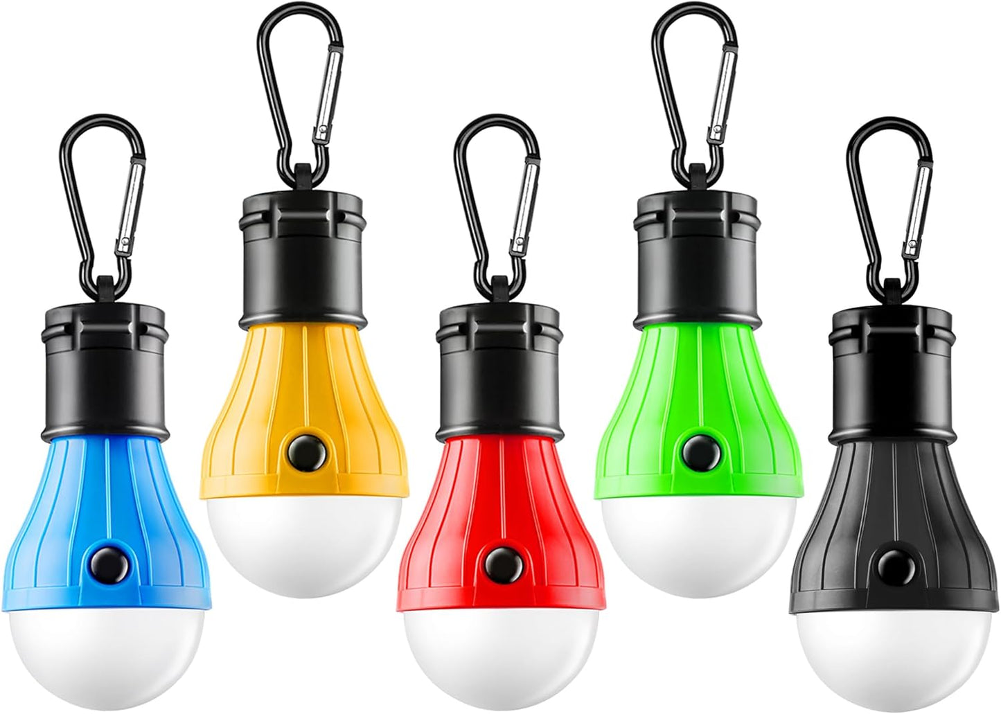 Tent Lamp 4 Packs Portable LED Tent Lights Clip Hook Hurricane Emergency Lights LED Camping Lights Bulb Camping Lanterns Camping Equipment for Camping Hiking Backpacking Outage